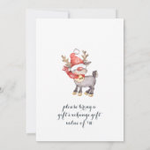 Funny Santa Gnomes Merry-kerstfeest Kaart (Achterkant)