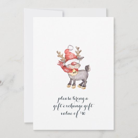 Funny Santa Gnomes Merry-kerstfeest Kaart (Achterkant)