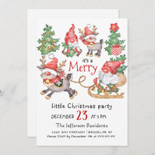 Funny Santa Gnomes Merry-kerstfeest Kaart