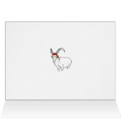 Funny Santa Goat Drawing (Binnen Horizontaal (Boven))