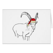 Funny Santa Goat Drawing (Voorkant Horizontaal)