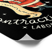 Funny Santa Gonna Find Out Who's Is Contracting To Poster (Hoek)