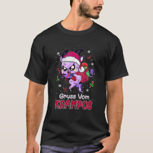 Funny Santa Gruss Vom Krampus Kawaii Gothic C T-shirt