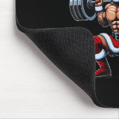 Funny Santa Gym Lifting Swole Santa Ugly Christmas Muismat (Hoek)