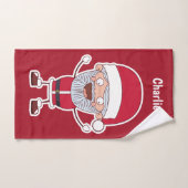 Funny Santa-handdoek Handdoek (Handdoek)