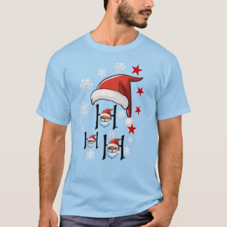 Funny Santa Hat Ho Ho Ho Christmas 2026 Graphic T-shirt