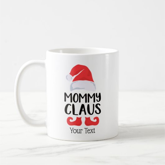 Funny Santa Hat mammie Claus kerstvakantie Koffiemok (Links)