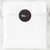 Funny Santa Hat Naughty Nice List Quote Nice-ish Ronde Sticker (Tas)