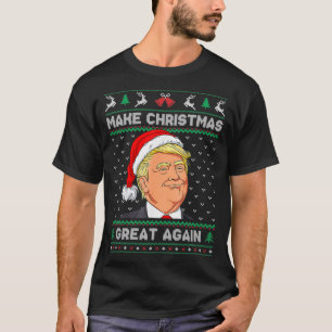 Funny Santa Hat Trump maakt kerst weer geweldig U T-shirt