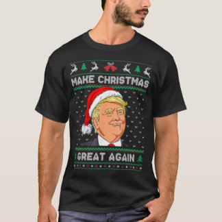 Funny Santa Hat Trump maakt kerst weer geweldig U T-shirt