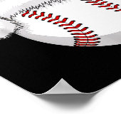 Funny Santa Hat Xmas Srt Lover Christmas Baseball  Poster (Hoek)