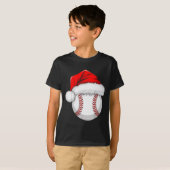 Funny Santa Hat Xmas Srt Lover Christmas Baseball  T-shirt (Voorkant volledig)