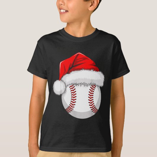 Funny Santa Hat Xmas Srt Lover Christmas Baseball  T-shirt (Voorkant)