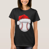 Funny Santa Hat Xmas Srt Lover Christmas Baseball  T-shirt (Voorkant)