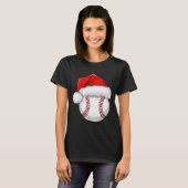 Funny Santa Hat Xmas Srt Lover Christmas Baseball  T-shirt (Voorkant volledig)