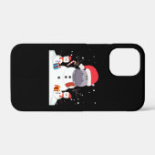 Funny Santa Hippo Kerstmis Snowman Xmas Gift Case-Mate iPhone Case (Achterkant (horizontaal))