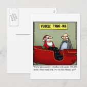 Funny Santa Humor Holiday Briefkaart (Voorkant / Achterkant)