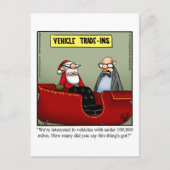 Funny Santa Humor Holiday Briefkaart (Voorkant)