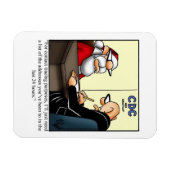 Funny Santa Humor Magnet Gift Magneet (Horizontaal)
