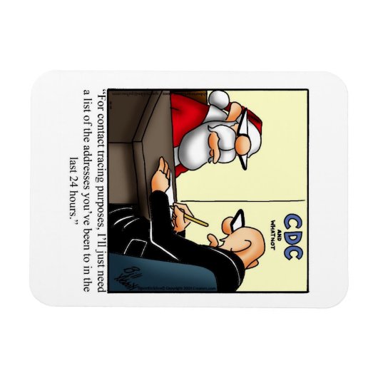 Funny Santa Humor Magnet Gift Magneet (Horizontaal)