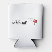 Funny santa 'I am coming' for sleigh Blikjeskoeler (Voorkant)