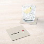 Funny santa 'I am coming' for sleigh Kartonnen Onderzetters (Insitu)