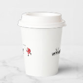 Funny santa 'I am coming' for sleigh Papieren Bekers (Rechts)