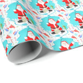 Funny Santa Ice Gevist met polair Beer Cadeaupapier (Rol Hoek)