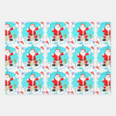 Funny Santa Ice Gevist met polair Beer Inpakpapier Vel (Voorkant 2)