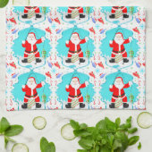 Funny Santa Ice Gevist met polair Beer Theedoek (Gevouwen)