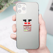 Funny Santa- I'm Fine. Everything is Fine Sticker (Telefoon)