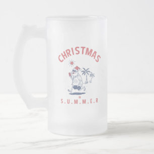 FUNNY SANTA IN JULI MATGLAS BIERPUL
