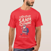 Funny Santa Is Coming For The Ho's Christmas T-shirt (Voorkant)