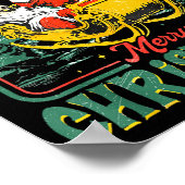 Funny Santa Jesus The Boys Are Back In Town Merry  Poster (Hoek)