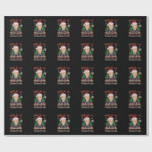 Funny Santa Joe Biden Merry Uh Kerstlly Ugly Cadeaupapier (Vlak)