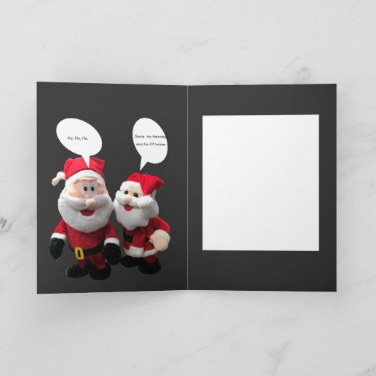 Funny Santa Joke Kaart (Binnen)