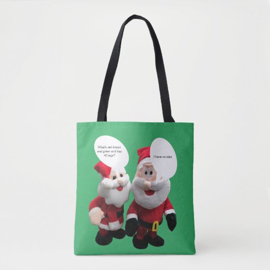 Funny Santa Joke Tote Bag (Voorkant)