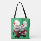 Funny Santa Joke Tote Bag (Achterkant)