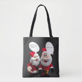 Funny Santa Joke Tote Bag (Voorkant)