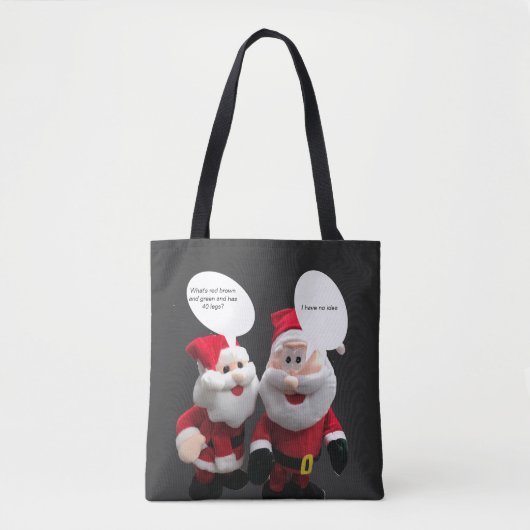 Funny Santa Joke Tote Bag (Voorkant)