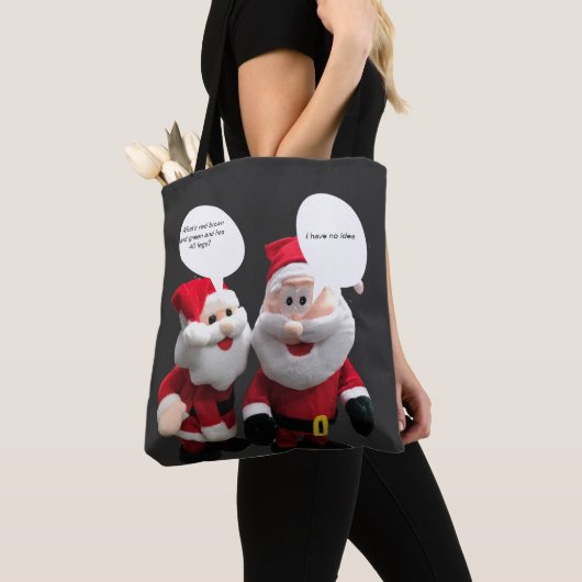 Funny Santa Joke Tote Bag (Dichtbij)