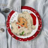 Funny Santa ~ kerstButton Ronde Button 6,0 Cm (In situ)