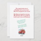 Funny Santa-kerstkaart Feestdagenkaart (Achterkant)