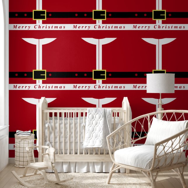 Funny Santa Kerstmis Behang (Kinderen)