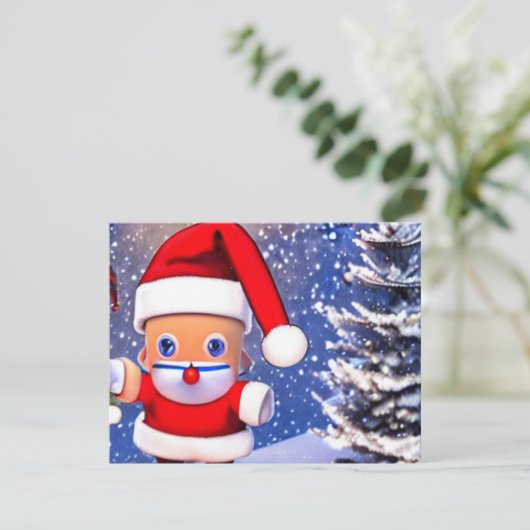 Funny Santa Kerstmis Kaart (Staand voorkant)