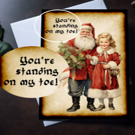 Funny Santa Kerstmis Kaart