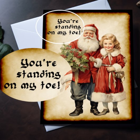 Funny Santa Kerstmis Kaart