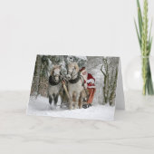 Funny Santa Kerstmis Kaart (Voorkant)