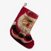 Funny Santa Kerstmis stoppen Kleine Kerstsok (Voorkant (Hangend))