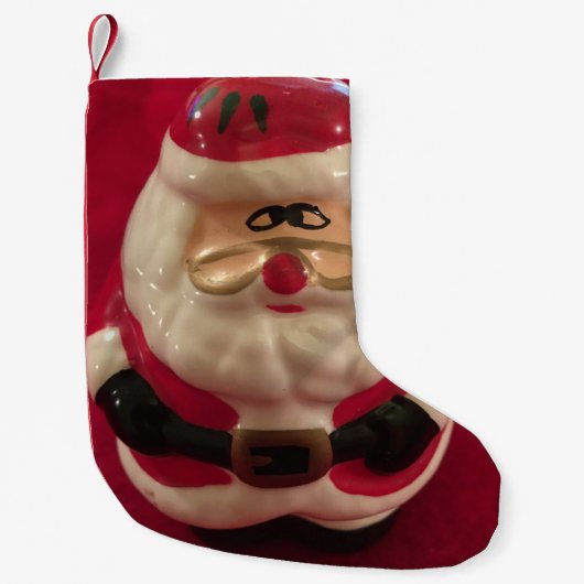 Funny Santa Kerstmis stoppen Kleine Kerstsok (Voorkant)